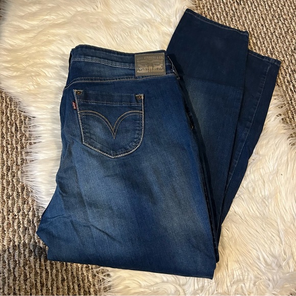 Levi Mid Rise Skinny Jeans Denim Size 20W - Picture 3 of 3